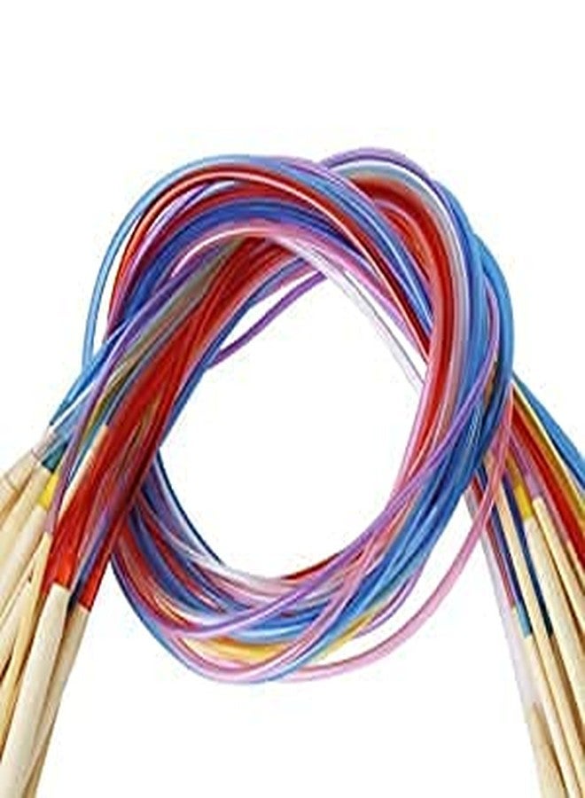 Firstdemand 52 Crochet Kit with Bamboo Circular Knitting Combo Ergonomic Knitting Needle Kit, Knitting Needle Kit Organizer with 16Pcs Soft Grip Handles Hooks, Tapestry for Hand Knitted - Image 3